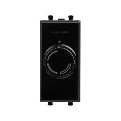 Диммер поворотный модульный, &quot;Avanti&quot;, &quot;Черный квадрат&quot;, 1 модуль