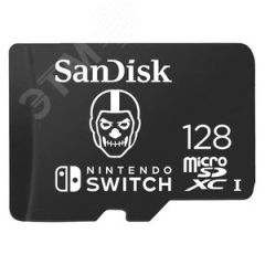 Карта памяти 128GB MicroSD Nintendo Switch UHS I, SDXC, 100 МБ/с, Class 10 SanDisk SDSQXAO-128G-GN6ZG
