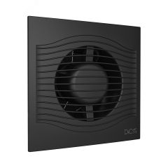 Вентилятор осевой вытяжной с обратным клапаном D100 декоративный DiCiTi SLIM 4C Matt black