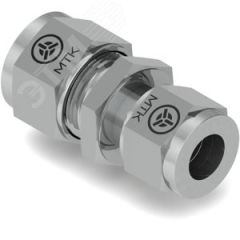 Муфта прямая понижающая Ф4010, 12 мм, 10 мм, AISI 316L Метакам Ф4010-12М10МВ