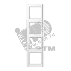 Рамка 4 поста белая JUNG A584WW