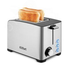 Тостер KT-6212, мощность 850 Вт, цвет серебристый, материал корпуса нержавеющая сталь KITFORT КТ-6212