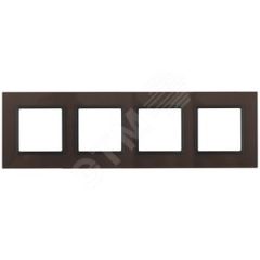 Рамка на 4 поста, стекло, Эра Elegance, бронза+антр, 14-5104-13 ЭРА Б0034529