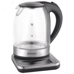 Чайник стеклянный E-220E на 1.7 л, на подставке Energy ВиК 164150