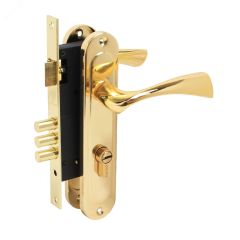 Замок врезной БУЛАТ ЗВ4-3.70.03.05 НОМОС золото  5 перф.кл. с/руч ПТК 13970