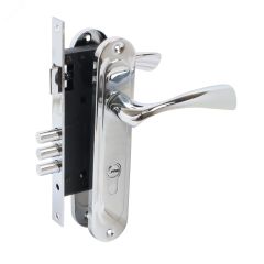 Замок врезной БУЛАТ ЗВ4-3.70.03.04 НОМОС хром  5 перф.кл. с/руч ПТК 13971