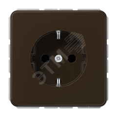 Розетка штепсельная SCHUKO 16A 250V коричневая JUNG CD1520BFBR