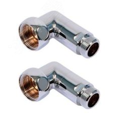 Комплект соединений для полотенцесушителя угловой гайка/штуцер 1'х3/4' черный матовый ДВИН 4627201605511