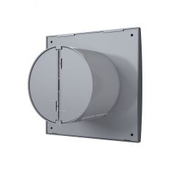 Вентилятор осевой вытяжной с обратным клапаном D100 декоративный DiCiTi AURA 4C Dark Gray metal