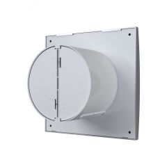 Вентилятор осевой вытяжной с обратным клапаном D100 декоративный DiCiTi AURA 4C Gray metal