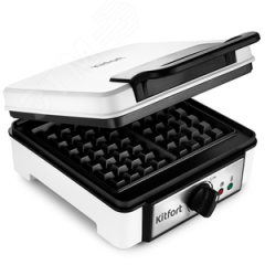 Вафельница для бельгийских вафель KT-1646, Мощность 1200 Вт, Длина шнура 0,69 м KITFORT КТ-1646