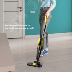 Пылесос вертикальный KT-5180-2, цвет черно-оранжевый, мощность 400 Вт, объем пылесборника 1,5 л KITFORT КТ-5180-2