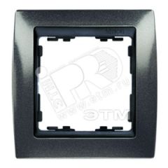 Рамка на 4 поста, S82, серый гранит - графит Simon 82844-60