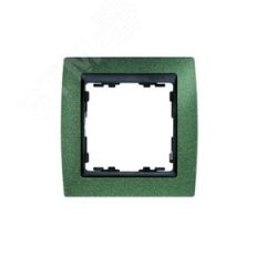 Рамка на 4 поста, S82, зеленая текстура - графит Simon 82844-65