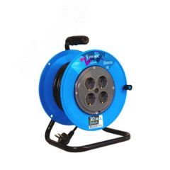 Удлинитель КОСМОС катушка 16А 4 гн ПВС 3*1,5 30м  с заземлением КОСМОС YKKsm30m-4g-Z(16A)