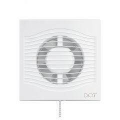 Вентилятор осевой вытяжной с обратным клапаном и шнуровым тяговым выключателем D100 DiCiTi SLIM 4C-02