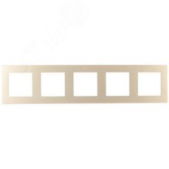 Рамка 5 постов, шампань Simon 2400650-034