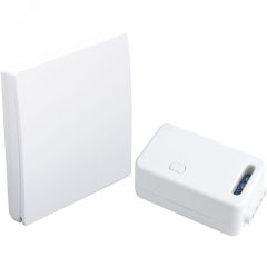 Выключатель беспроводной 500w одноклавишный с радиочастотным контроллером LD100 белый FERON TM181