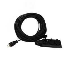 Удлинитель-шнур КГ 3х1.5, 20 м, 3 гнезда, морозостойкий, с/з, 16 А, 3500 Вт, IP44 REXANT REXANT 11-7075