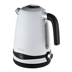 Чайник KT-6121-2, объем 1,7 л, мощность 2200 Вт, цвет белый KITFORT КТ-6121-2
