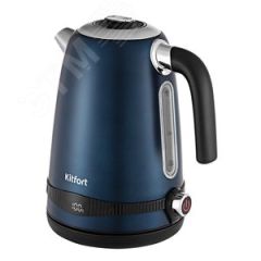Чайник KT-6121-3, объем 1,7 л, мощность 2200 Вт, цвет синий KITFORT КТ-6121-3