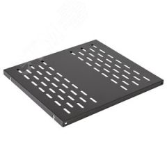 Полка перфорированная выдвижная (650х420) черная ССД 130504-00251