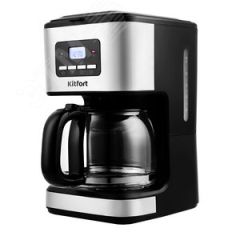 Кофеварка KT-719, объем 1,4 л, мощность 900 Вт, цвет черно-серебристый KITFORT КТ-719