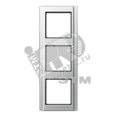 Рамка 3 поста алюминий JUNG A583AL