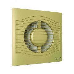Вентилятор осевой вытяжной с обратным клапаном D100 декоративный DiCiTi SLIM 4C Champagne