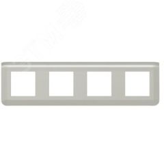 Рамка Mosaic 4Х2 модуля - алюминий LEGRAND 079308L