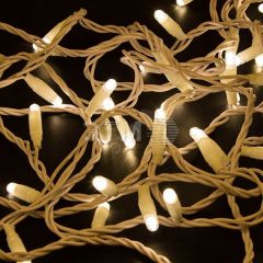 Гирлянда Нить 10 м, постоянное свечение, белый ПВХ, 230 В, тёплый белый Neon-Night 305-166