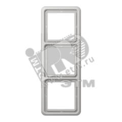 Рамка 3 поста универсальная светло-серая JUNG CD583LG