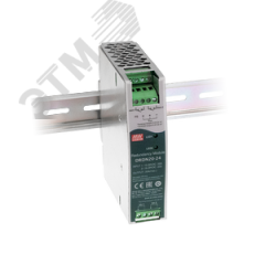 Модуль резервного питания, 2 входа 9-14В,20А, выход 12В,20А, на DIN рейку Mean well DRDN20-12