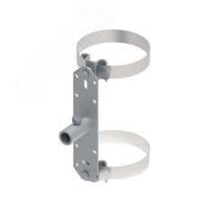 Трубный зажим с хомутом D-200 мм, для крепления (методом натяжения) изоляционной штанги. Материал - горячеоцинкованная сталь/нержавеющая сталь. OSTEC 395932