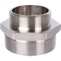 Ниппель 2'1/2X2 НН переходной никелированный STOUT SFT-0004-002122