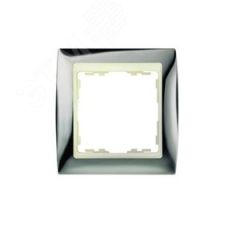 Рамка на 3 поста, S82, вороненая сталь - сл.кость Simon 82734-67