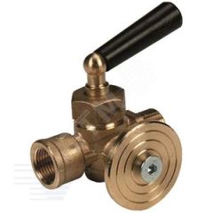 Кран для манометра 3х-ходовой с фланцем R228I Ду 15 Ру16 ВН Giacomini R228IY003