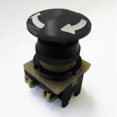 .01 Выключатель КУ203101 У3, 2з, грибовидный с фиксацией, черный IP40 ЧЭАЗ г.Чебоксары 175203101