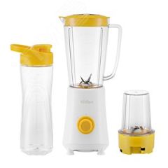 Блендер 3 в 1 KT-3055-2, объем 1 л, мощность 300 Вт, цвет бело-желтый KITFORT КТ-3055-2