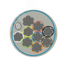 Кабель слаботочный для систем сигнализации ALARM-S8x0.22 100м в бухте экранированный Alarmico ALARM-S 8/100