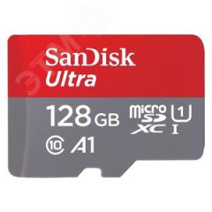 Карта памяти 128GB MicroSD Ultra UHS I, U1, SDXC, 140 МБ/с, Class 10 SanDisk SDSQUAB-128G-GN6MN