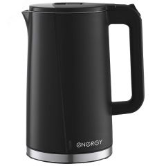 Чайник E-208 на 1.7 л, двойной корпус, цвет черный Energy ВиК 105731