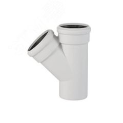 Тройник двухраструбный 87 град. 90 для бесшумной канализации Ostendorf 334400