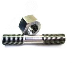 Шпилька АМ36-6gх220.70.40Х ГОСТ 9066-75 с 2мя гайками АМ36-6Н ГОСТ 9064-75 для фланцевых соединений РАСВЕТ АМ36Х22040Х9066/2ГАМ369064