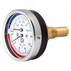 термоманометр осевой тмтб-31т.2, 0...150с, 0...1, мра 1/2' кл.2.5 РОСМА 00000002302