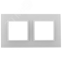 Рамка Elegance 14-5102-01 на 2 поста, стекло ЭРА Б0059168