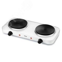 Плита элеKTрическая KT-173, мощность 1000 Вт, цвет белый KITFORT КТ-173