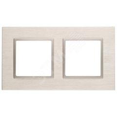 Рамка на 2 поста, металл, Эра Elegance, шампань+шамп, 14-5202-04 ЭРА Б0034548