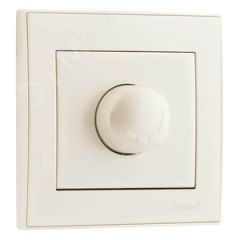 Диммер RAIN 500Вт с фильтром и предохранителем жемчужно-белый перламутр Lezard 703-3030-117