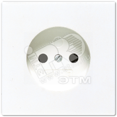 Розетка без заземления двухполюсная белая JUNG LS911WW